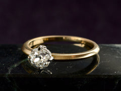 EB 0.70ct Old Mine Cut Diamond Solitaire Engagement Ring