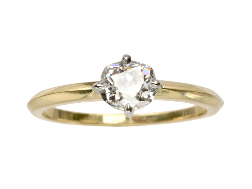 EB 0.70ct Old Mine Cut Ring (on white background)