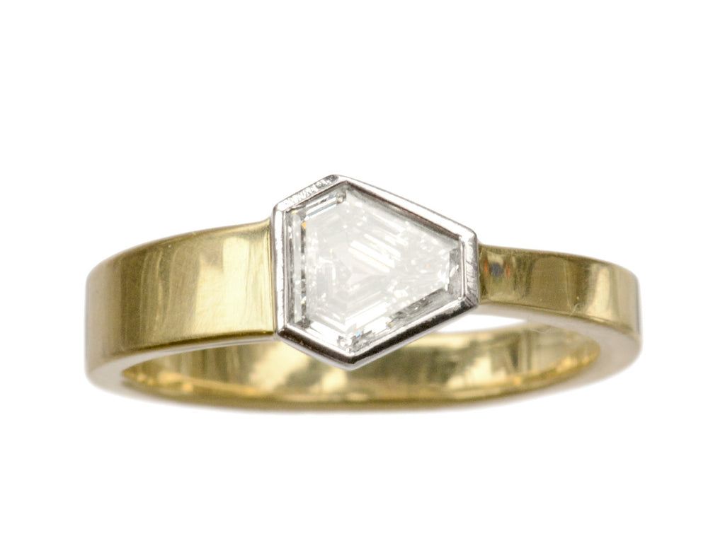 EB 0.70ct Shield Ring (on white background)
