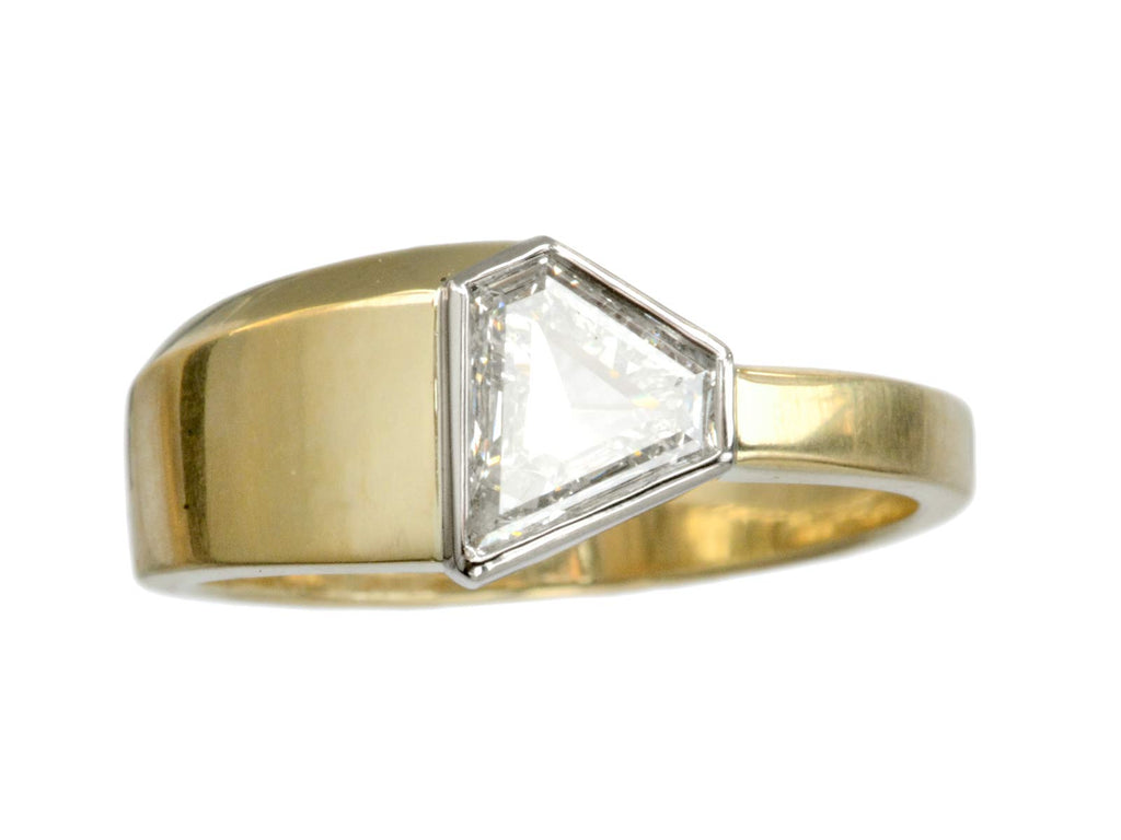 EB 0.70ct Shield Ring  (on white background)