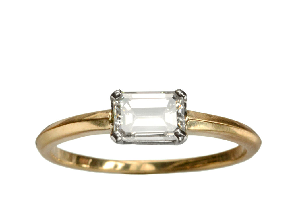 EB 0.71ct Emerald Cut Ring (on white background)