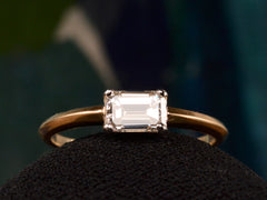 EB 0.71ct Emerald Cut Diamond Engagement Ring