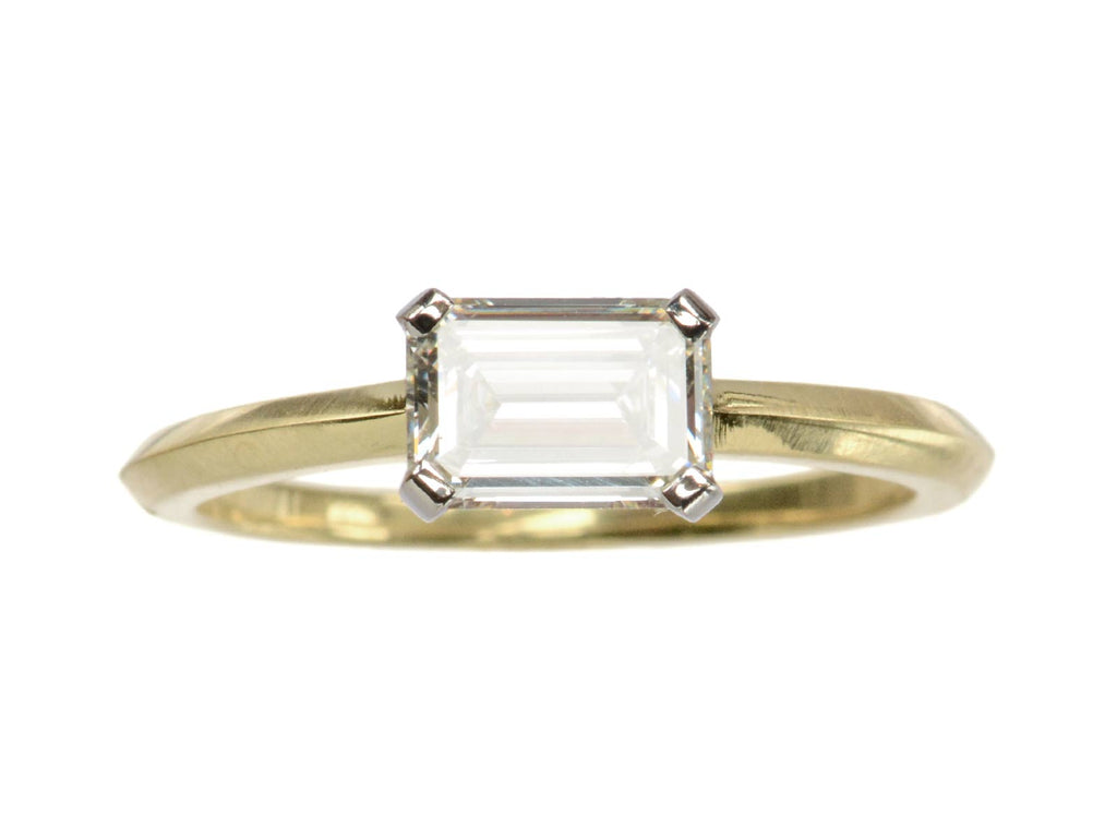 EB 0.73ct Emerald Cut Ring (on white background)