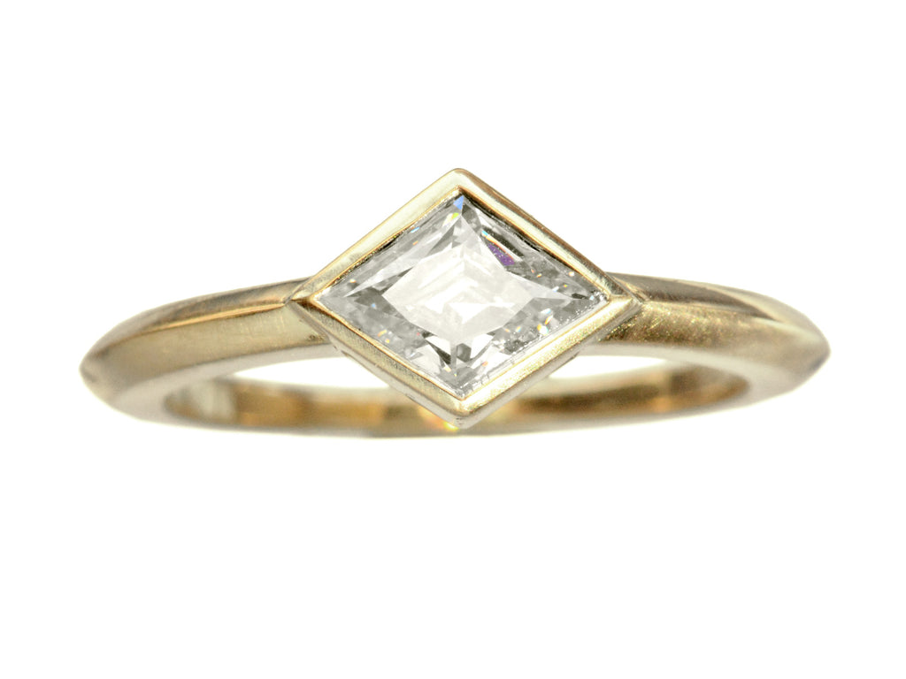 EB 0.73ct Lozenge Diamond Ring (on white background)