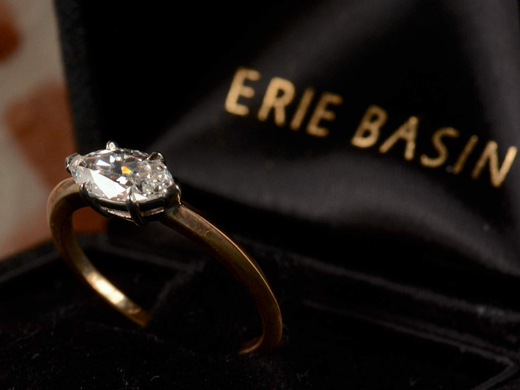 EB 0.75ct Marquise Diamond Ring (profile side)