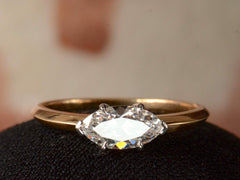 thumbnail of EB 0.75ct Marquise Diamond Ring (detail)