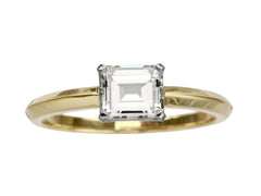 EB East-West 0.78ct Emerald Cut Diamond Engagement Ring