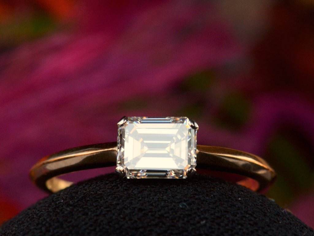 EB 0.79ct Emerald Cut Diamond Ring
