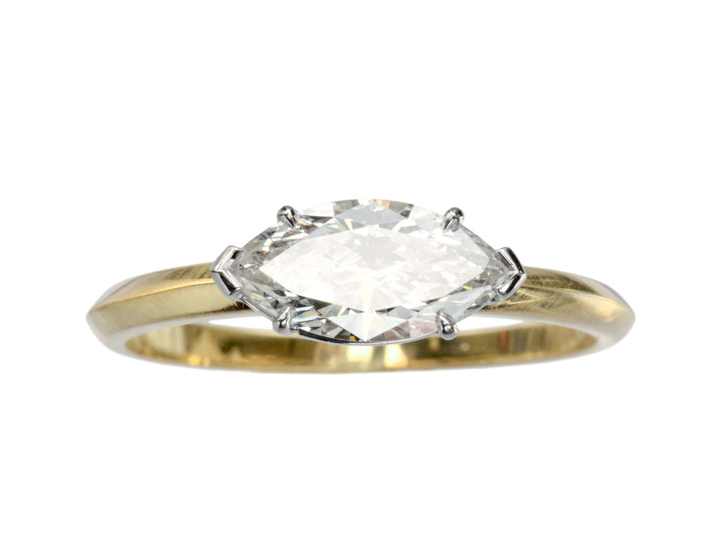 EB 0.79ct Marquise Cut Ring (on white background)
