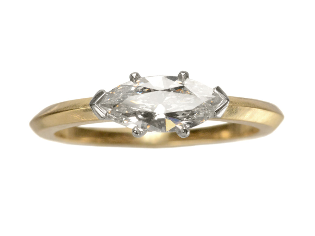 EB Modern 0.79ct Marquise Ring (on white background)