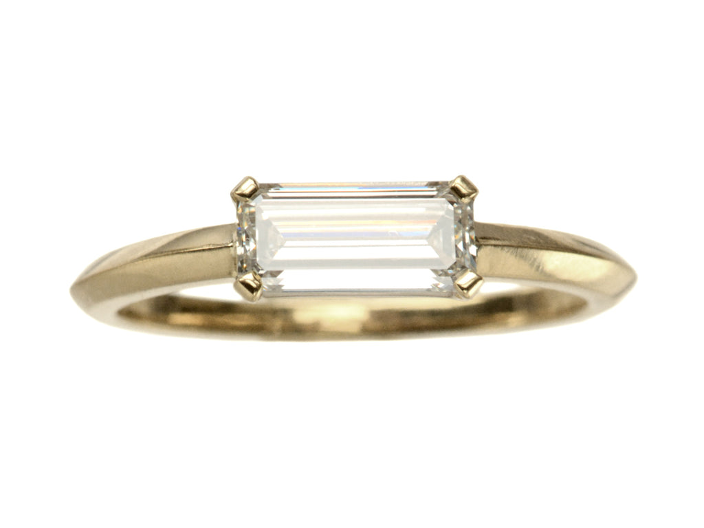 EB 0.81ct Emerald Cut Ring (on white background)