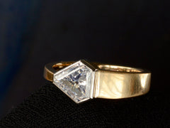 EB 0.84ct Shield Diamond Ring