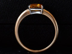 EB Triangular Marmalade Colored 0.86ct Diamond Engagement Ring