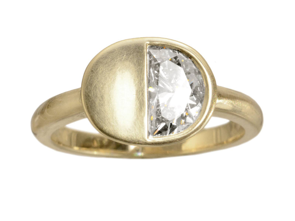 EB Half Moon Signet Ring (on white background)