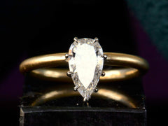 EB 0.87ct Pear Diamond Ring