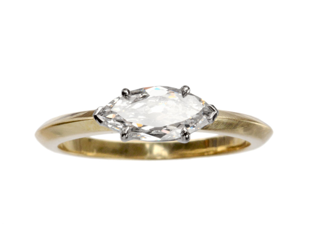 EB 0.89ct Marquise Cut Ring (on white background)