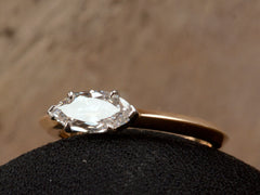 EB East-West 0.89ct Marquise Cut Diamond Engagement Ring