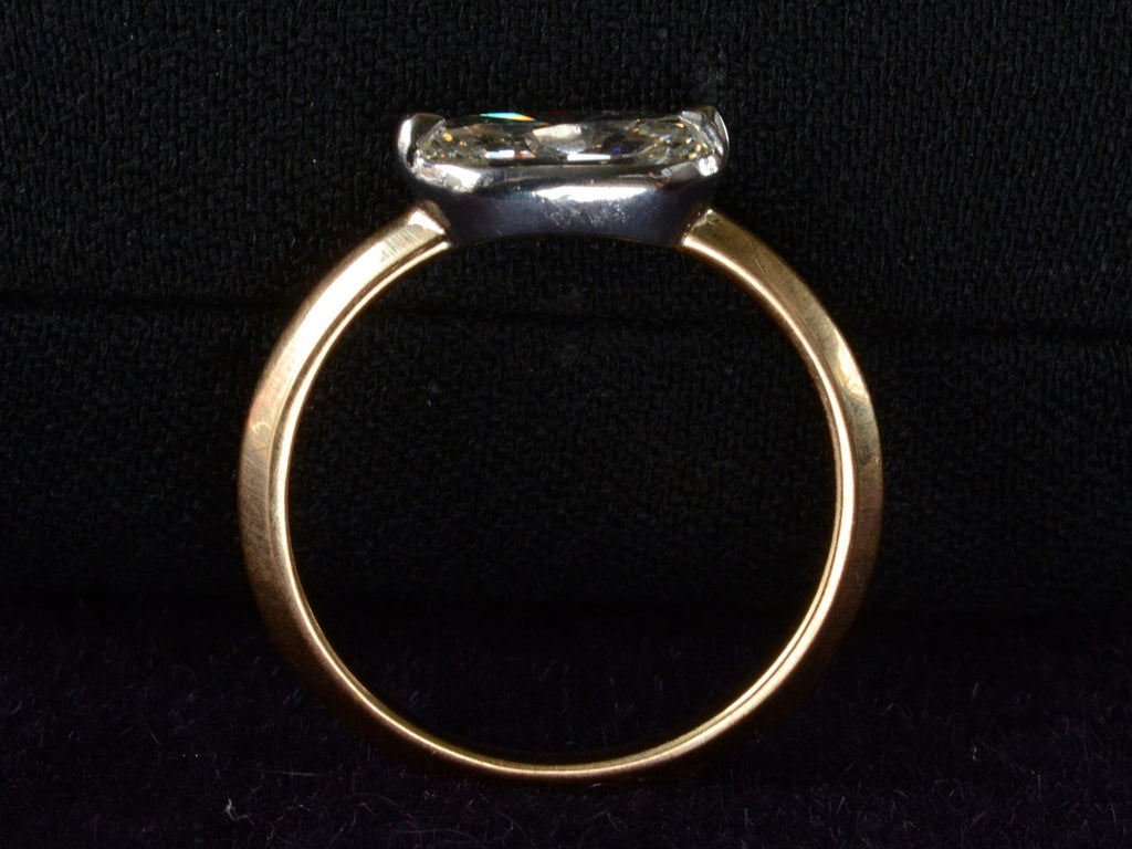 EB Two-Prong 0.89ct Oval Ring (profile view)