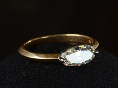 thumbnail of EB Two-Prong 0.89ct Oval Ring (side view)