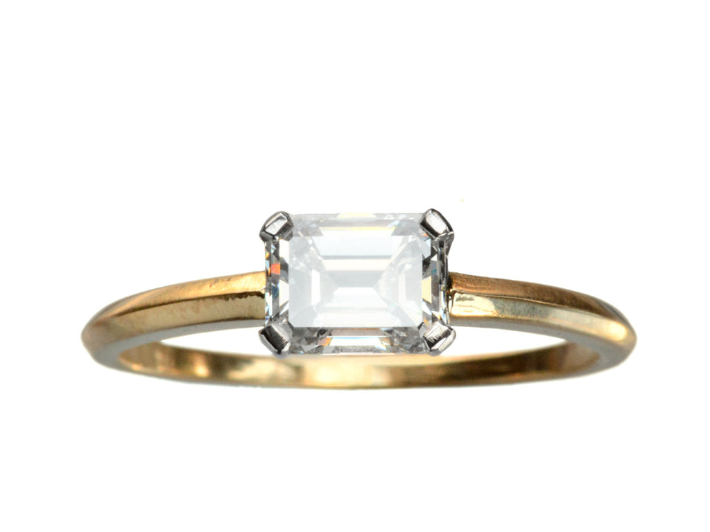 EB 0.91ct Emerald Cut Diamond (on white background)