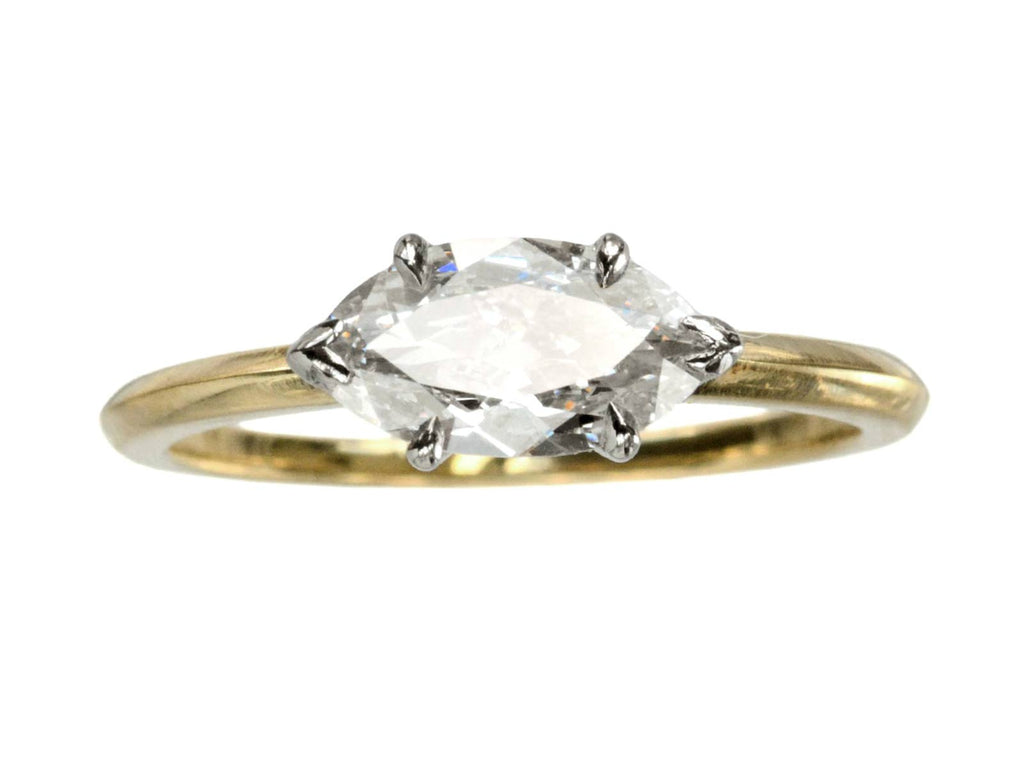 EB 0.91ct Marquise Diamond Ring (on white background)
