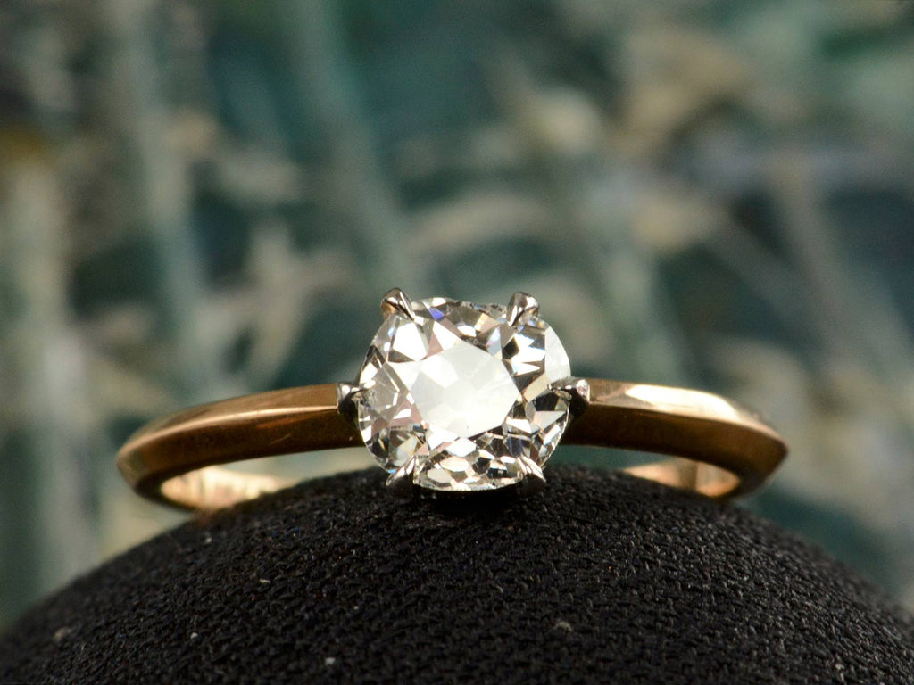 Antique Engagement Ring Old Mine Cut Diamond Orange Blossom Detail Ring 18K  White Gold Filigree Edwardian Engagement Ring - Etsy