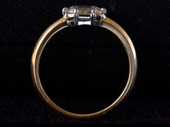 thumbnail of EB 0.92ct Elongated Old Mine Ring (profile view)