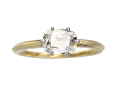 EB 0.92ct Old Mine Cut Diamond Solitaire Engagement Ring