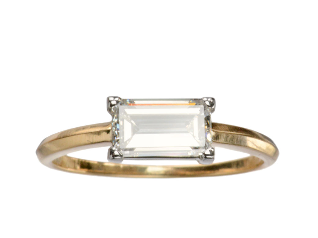 EB 0.93ct Emerald Cut Ring (on white background)