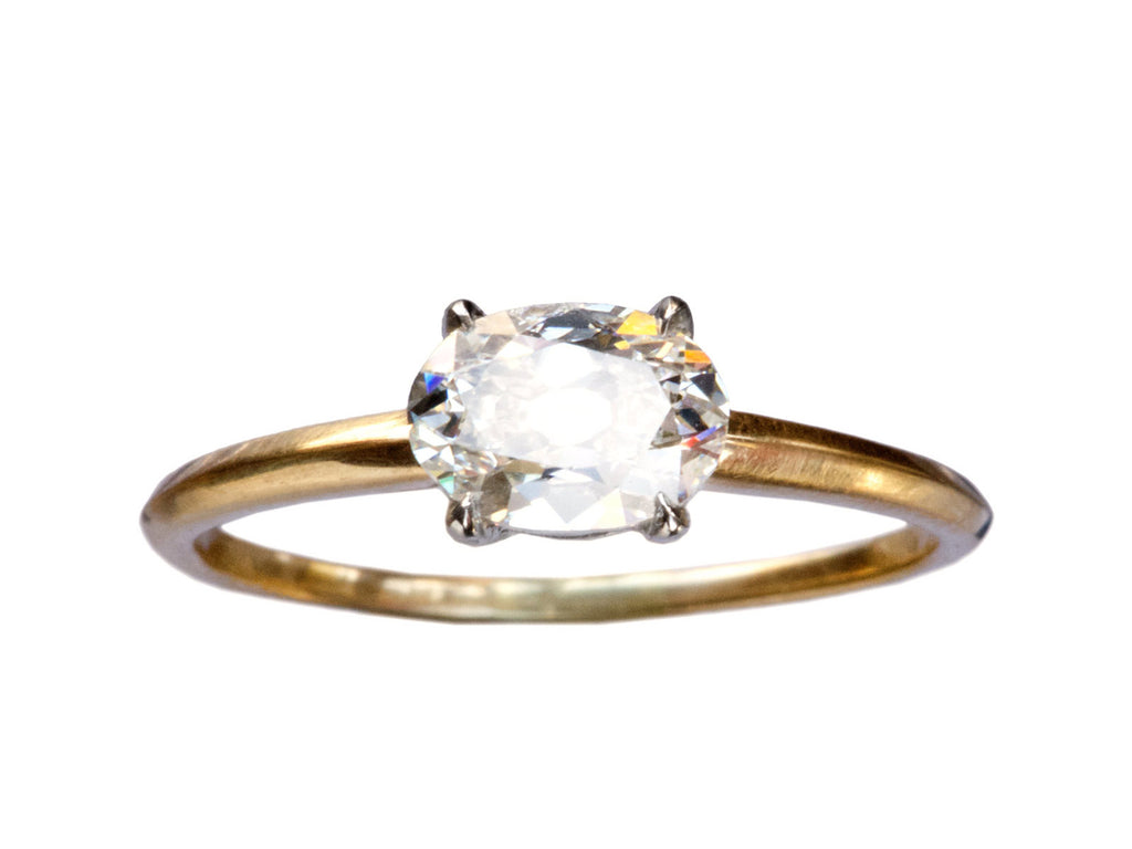 EB 0.95ct Oval Old Mine (on white background)