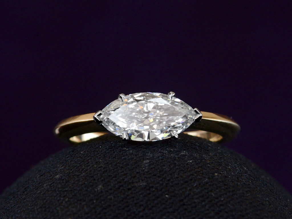 EB 0.95ct East-West Marquise Ring