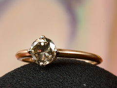 EB Greenish-Grey Diamond Engagement Ring