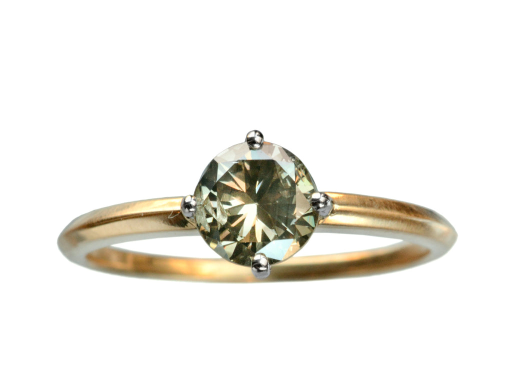 EB 0.96ct Greenish-Grey Diamond (on white background)