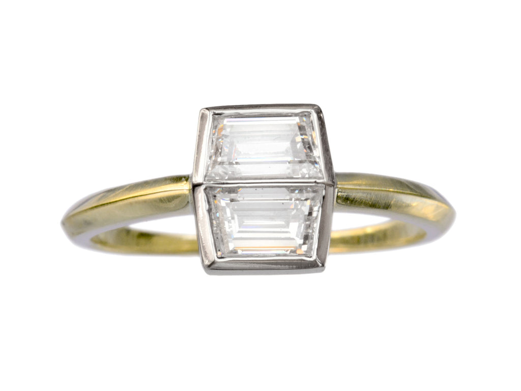 EB 0.96ctw Twin Diamond Ring (on white background)