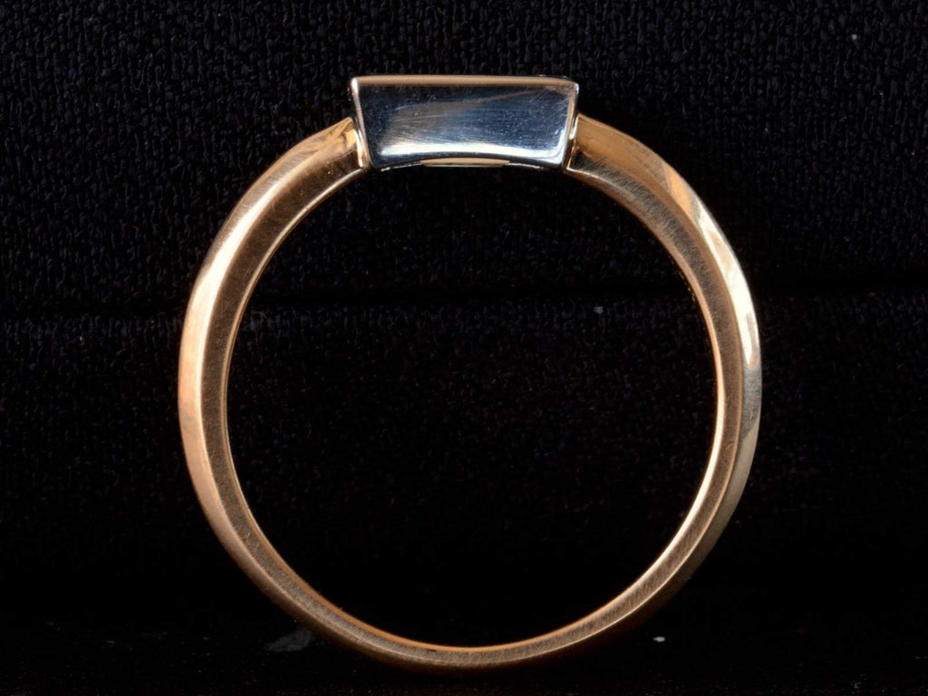 EB 0.97ct Rectangular Diamond Ring (profile view)
