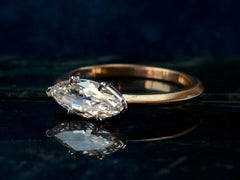 thumbnail of EB 1.00ct Marquise Diamond Ring (side view)