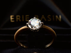 EB 1.01ct Round Brilliant Cut Diamond Engagement Ring