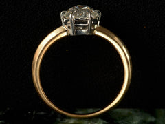 EB 1.02ct Old Mine Cut Diamond Solitaire Engagement Ring