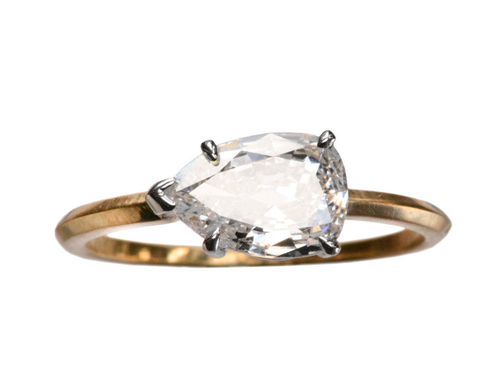 EB 1.02ct Pear Diamond Ring (on white background)
