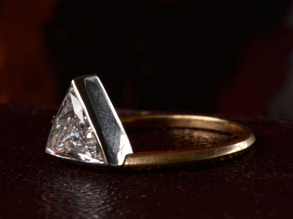 EB 1.04ct Triangular Diamond Engagement Ring