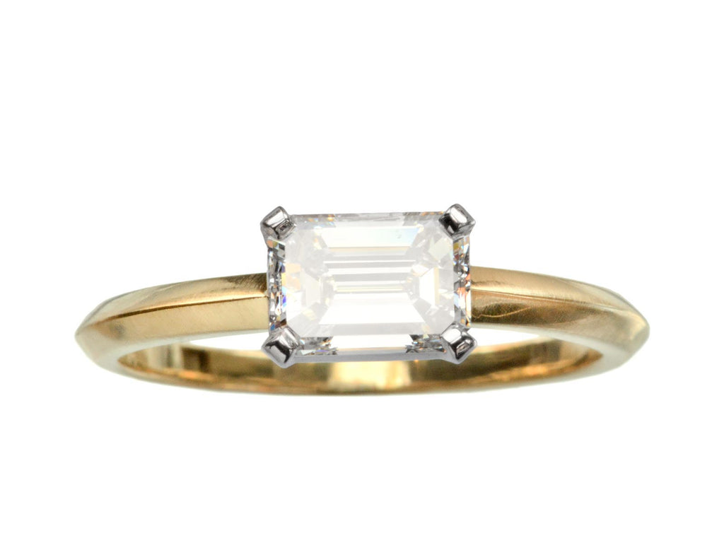 EB 1.05ct Emerald Cut Ring (on white background)