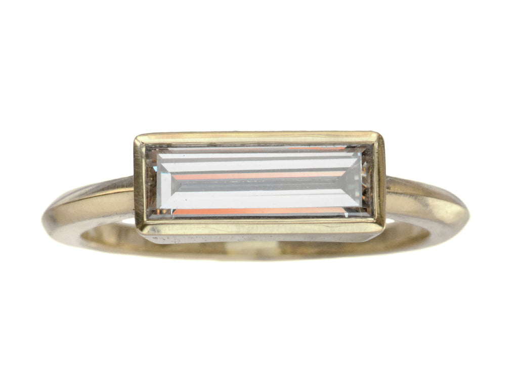 EB 1.06ct Rectangular Diamond Ring (on white background)