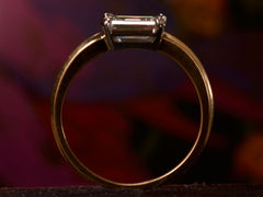 EB 1.10ct Emerald Cut Diamond Engagement Ring