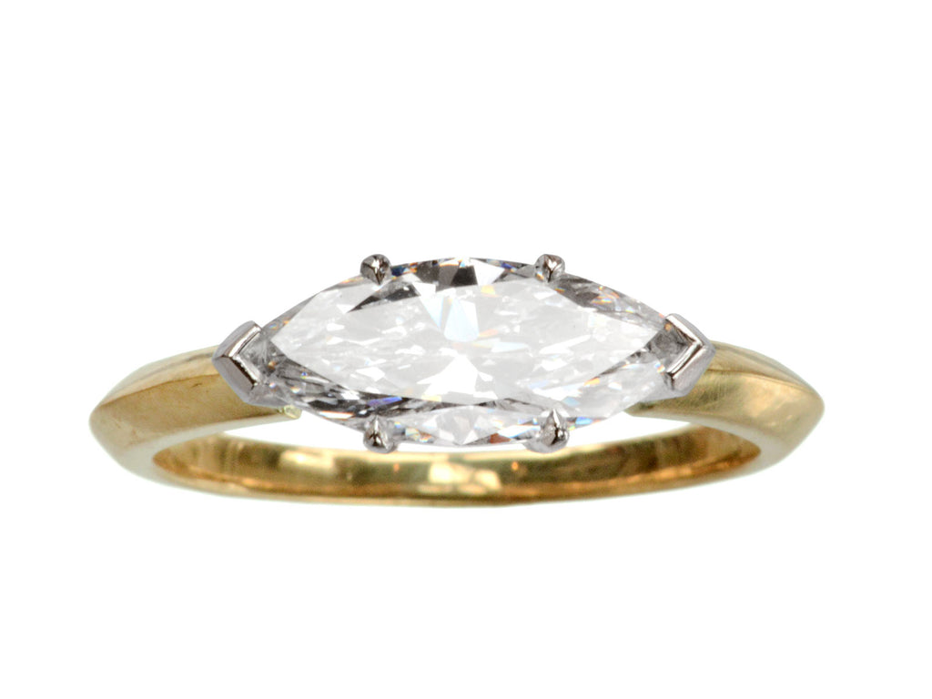 EB 1.16ct Marquise Diamond Ring (on white background)