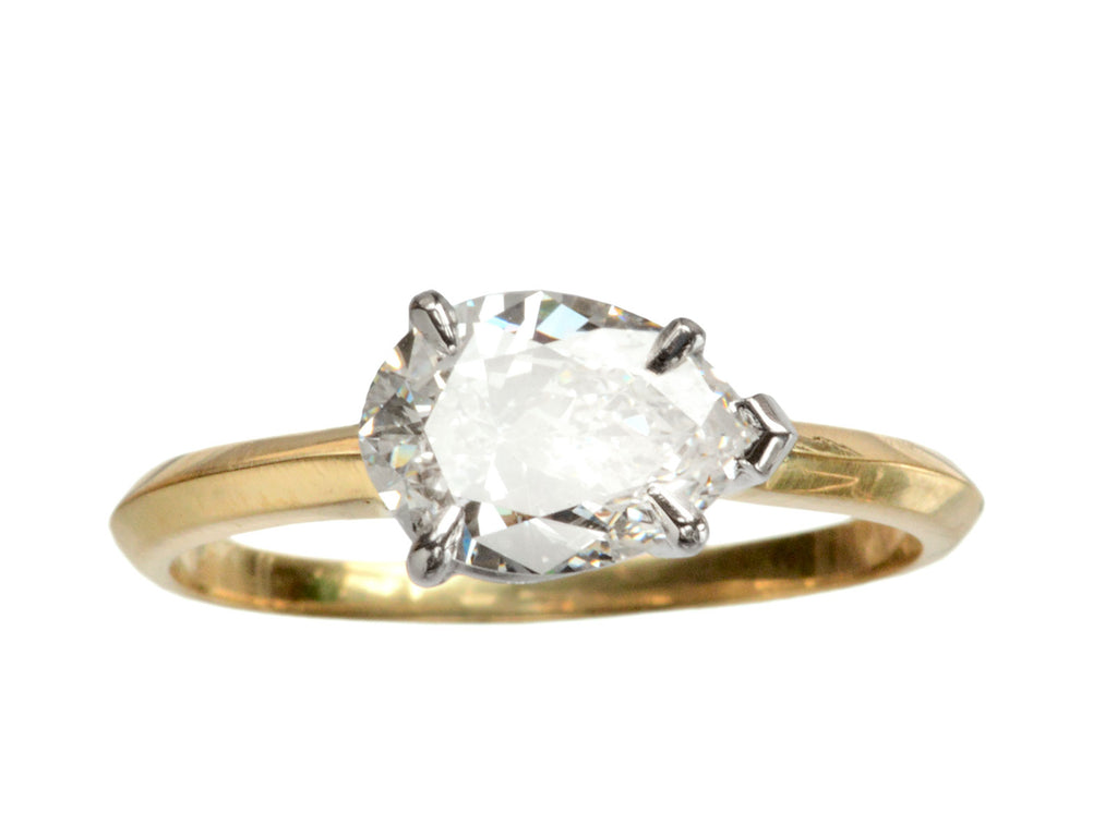 EB 1.16ct Pear Diamond Ring (on white background)