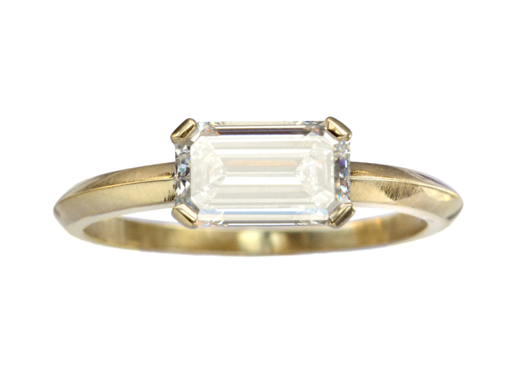 EB 1.25ct Emerald Cut Ring (on white background)
