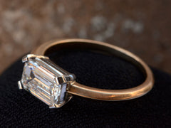 EB 1.24ct East-West Emerald Cut Diamond Ring