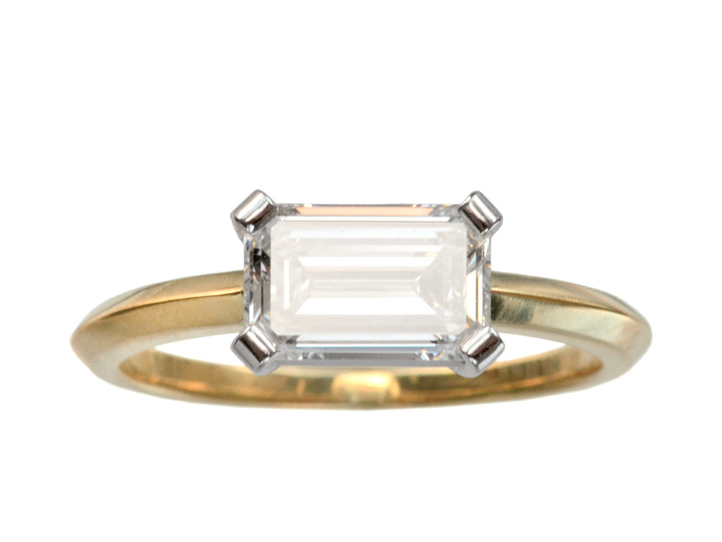 EB 1.24ct Emerald Cut Ring (on white background)
