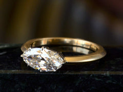 EB 1.26ct Oval Diamond Ring (side view)