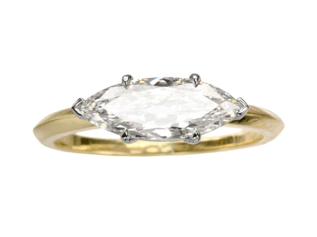 EB 1.27ct Marquise Diamond Ring (on white background)